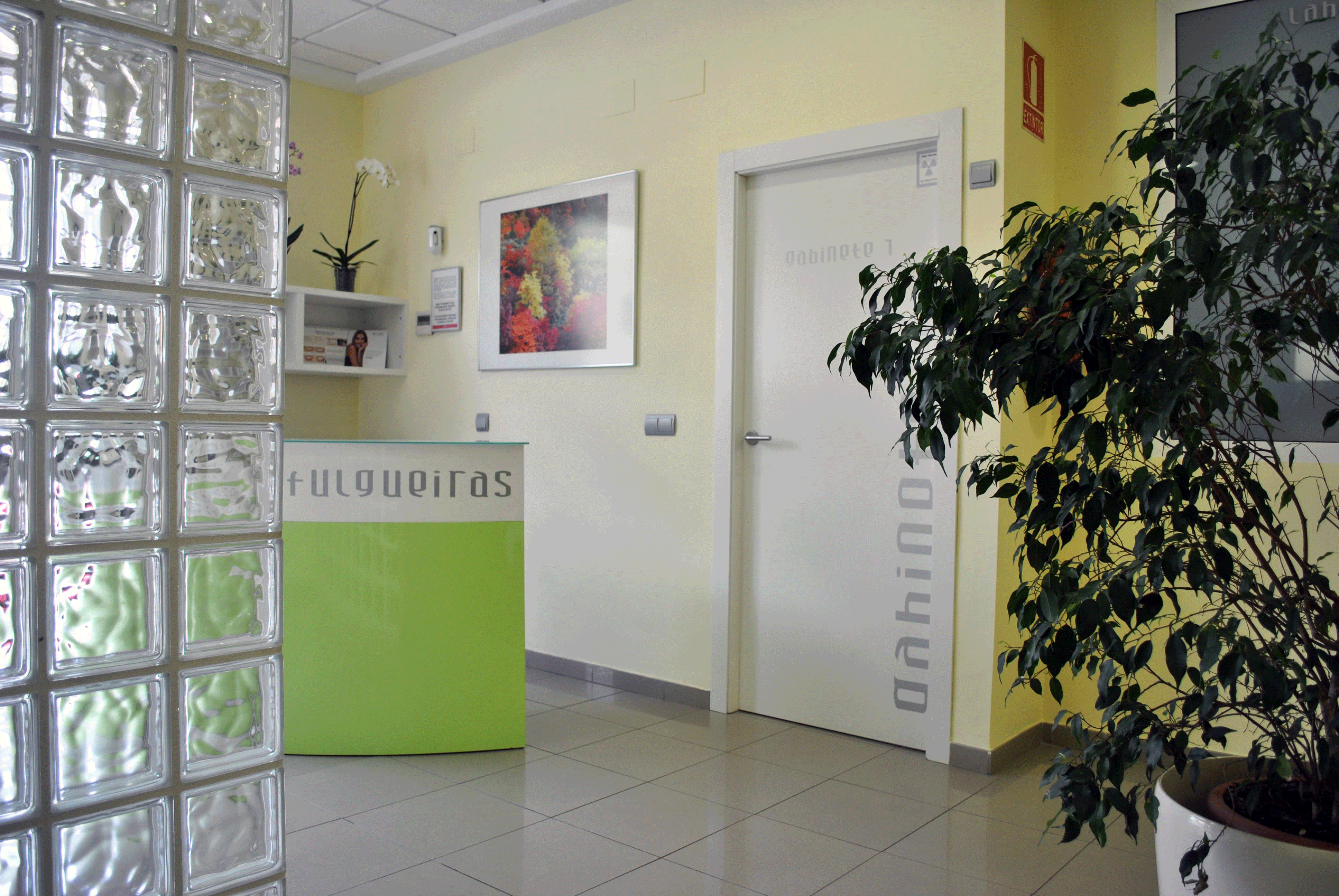recepción de la clínica dental